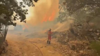 Lo peor de los incendios en las dos Castillas, Huelva y Badajoz