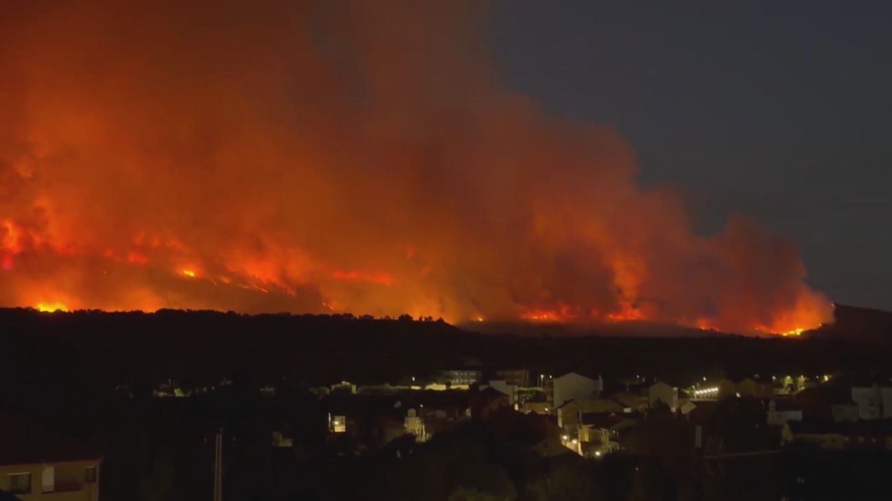 Estabilizado el incendio de La Mierla (Guadalajara) mientras otros puntos críticos siguen activos