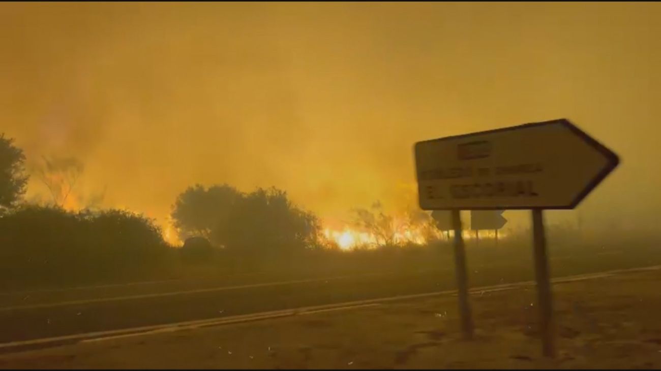 Ordenan la evacuación de Zarzalejo y Navalagamella ante el avance del incendio hacia El Escorial
