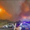 El incendio de Madrid, en su momento álgido: sin capacidad de extinción y con 45.000 afectados
