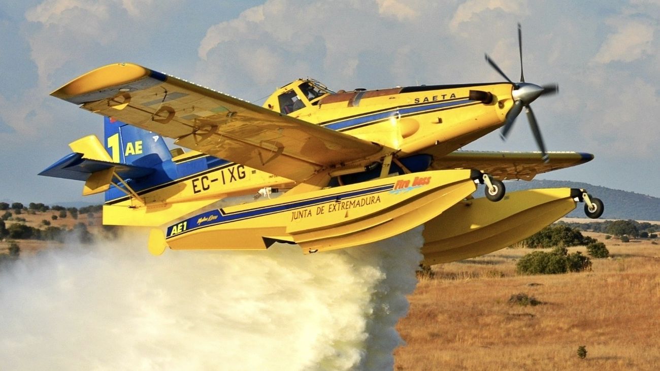 Avioneta de la Junta de Extremadura