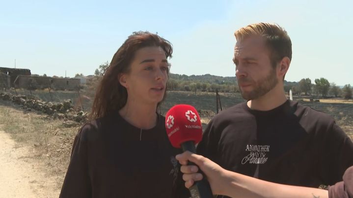 El testimonio de una familia de Navas del Rey tras perderlo todo por las llamas: "Todavía no me lo puedo creer"