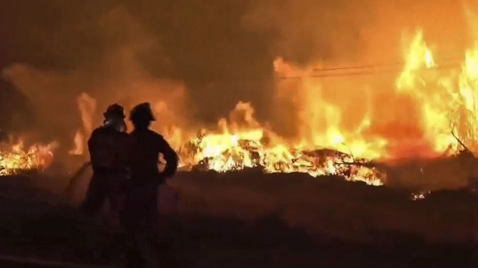 El Valle del Tiétar (Ávila), a merced del fuego y los cambios del viento