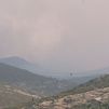 Columna de humo por el incendio en la sierra oeste de Madrid