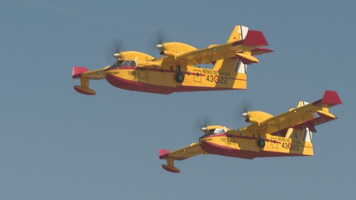 Hidroaviones del  ministerio de Transición Ecológica / Telemadrid