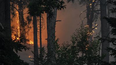 Los equipos de extinción trabajan contrarreloj para evitar que el fuego llegue a Mijares y Casillas (Ávila) antes de que regrese el viento