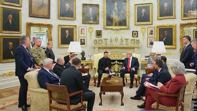 Trump recibe en la Casa Blanca a Zelensky y Netanyahu