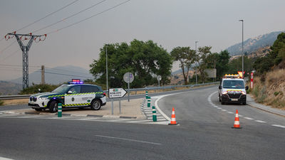 Estas son las carreteras cortadas en Madrid por los incendios forestales