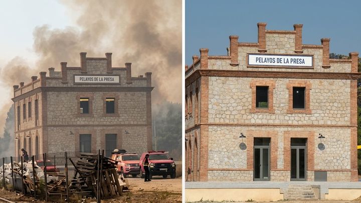 Pelayos de la Presa, el antes y el después del incendio