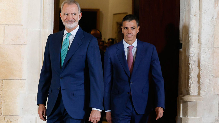 El Rey despacha con Sánchez en Palma de Mallorca antes de iniciar sus vacaciones