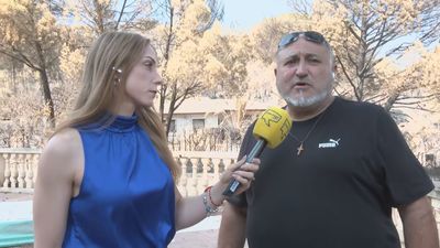El incendio deja sin hogar a Paco, un vecino de Pelayos de la Presa: "He perdido toda una vida"