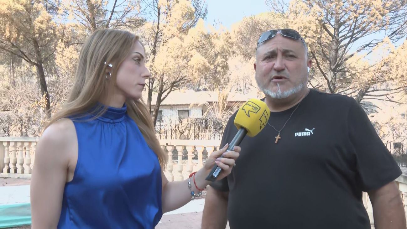 El incendio deja sin hogar a Paco, un vecino de Pelayos de la Presa: "He perdido toda una vida"