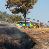 Así vigilan los agentes forestales los puntos calientes del incendio de la Sierra Oeste