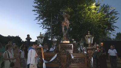 Soto del Real celebra la Bajada de la Virgen del Rosario, uno de los actos más emotivos de sus fiestas