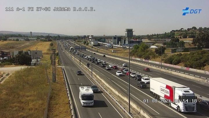 Autovía A-1 a la altura del circuito del Jarama, Madrid