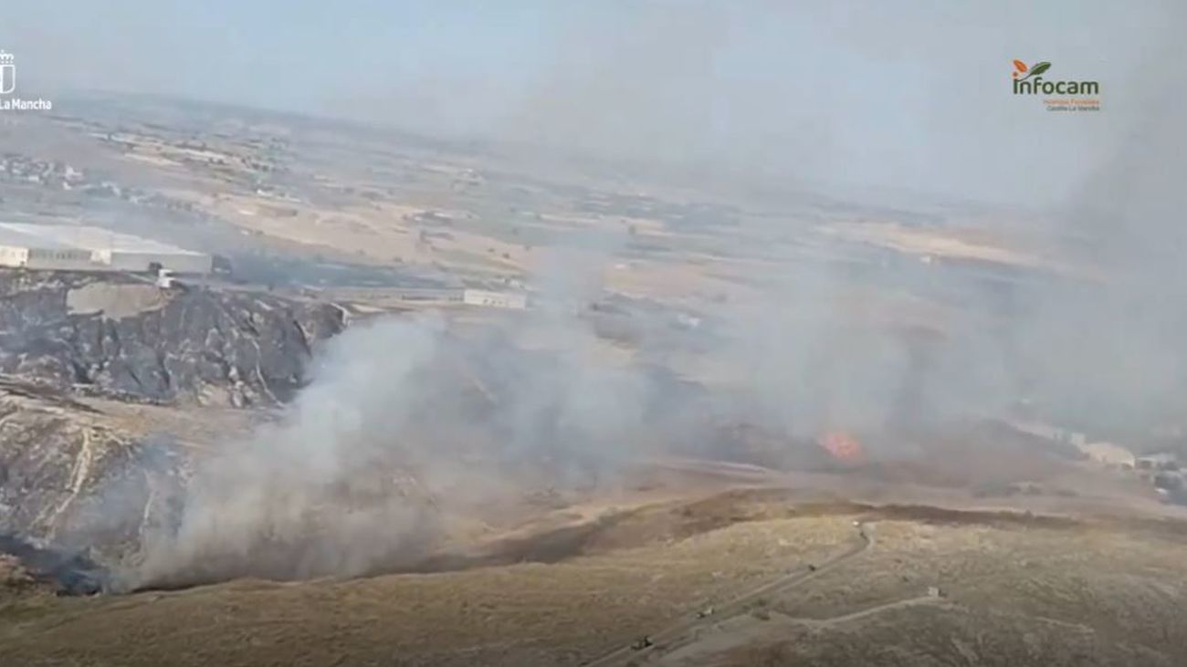 Incendio forestal en el paraje El Castrejón de  Seseña (Toledo)