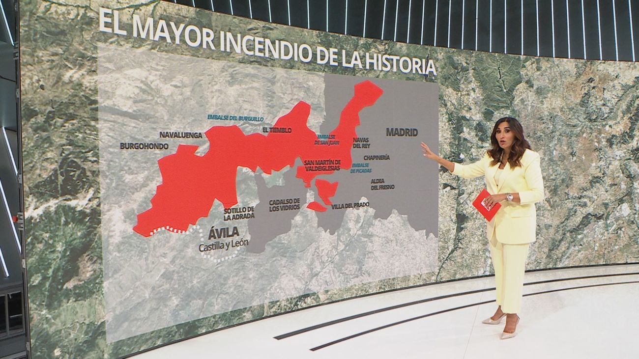 Las consecuencias del incendio Sierra Oeste: 77.000 hectáreas arrasadas y 1.500 viviendas afectadas