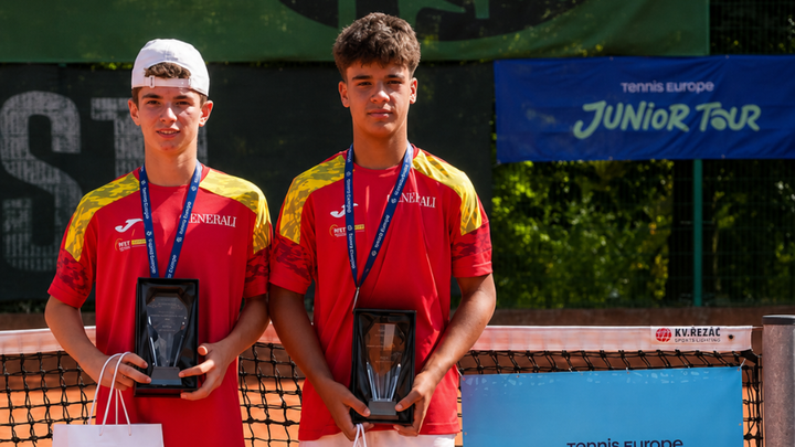 Jorge Mateo, subcampeón de Europa infantil en dobles junto a Pablo Jiménez