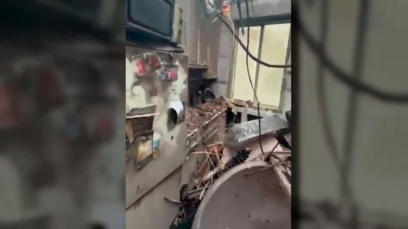 Las devastadoras imágenes de destrucción en el interior del edificio incendiado en Chamberí