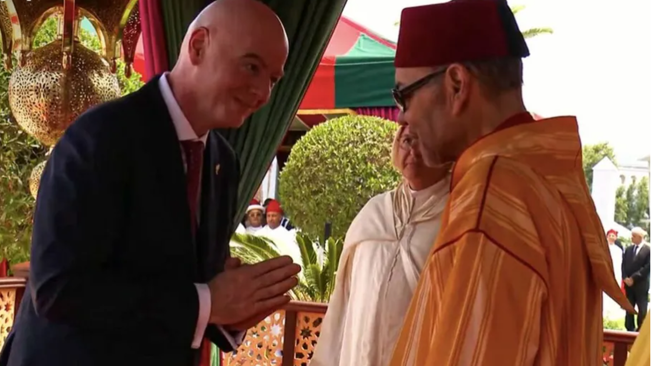 Infantino y el rey de Marruecos