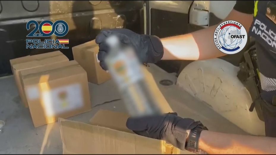Desarticulada la rama de un cártel que introdujo en España 2,5 toneladas de metanfetamina diluida en líquido de vainilla