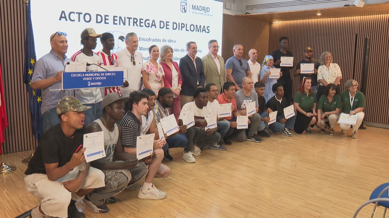 El Ayuntamiento de Madrid entrega 36 diplomas de La Escuela de Empleo Verde, con un 56% de inserción laboral