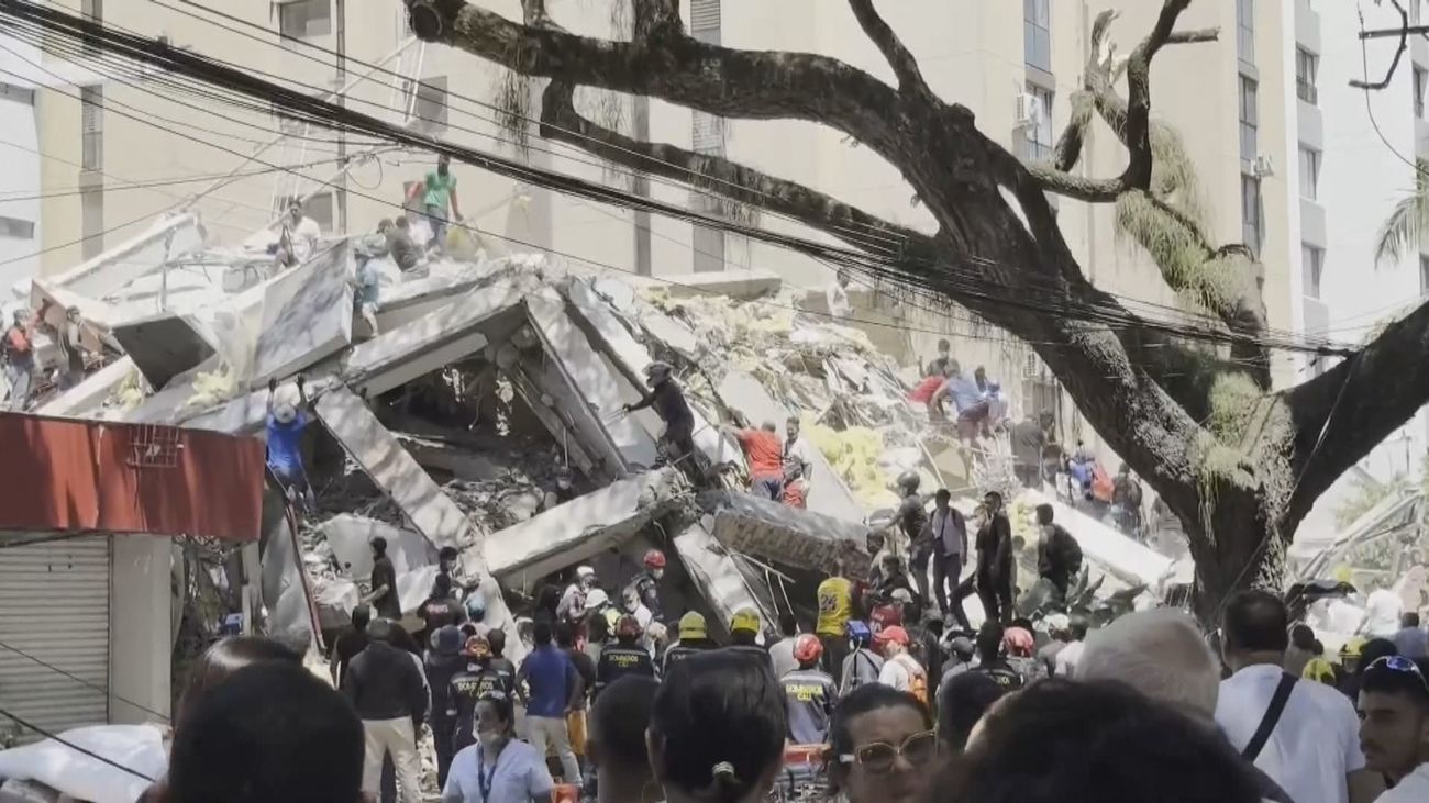Edificio derrumbado por el terremoto en Colombia
