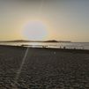 Sol en la playa de Somo