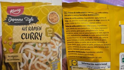 Alerta alimentaria por unos fideos asiáticos de una conocida marca