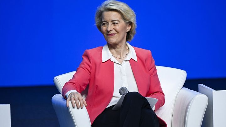Ursula Von der Leyen durante una reunión entre la OTAN y la Unión Europea / EUROPA PRESS