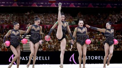 El conjunto español de rítmica toca el cielo con un oro mundial histórico en Fráncfort (Alemania)