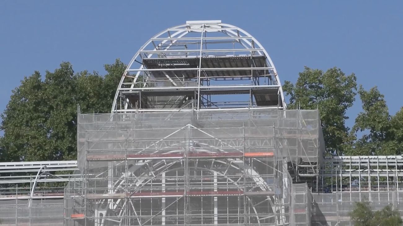 El Palacio de Cristal cumple 140 años en la recta final de su remodelación