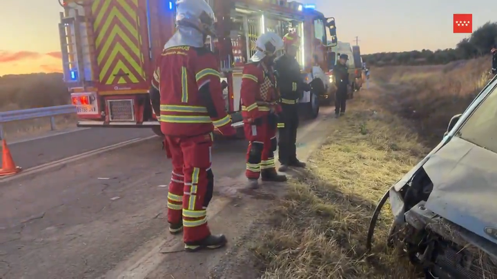 Muere un joven de 21 años tras salir despedido de una furgoneta en un accidente en Chinchón