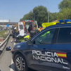 Grave accidente de un motorista en la M-40 tras caer y ser atropellado