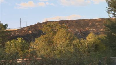 Controlado un incendio de pastos en Mercamadrid próximo a las vías del tren