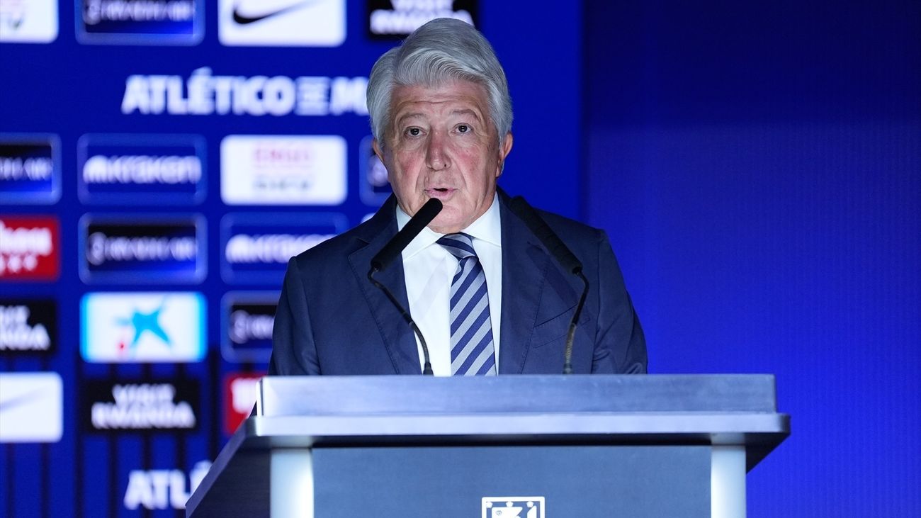 Enrique Cerezo, presidente del Atlético de Madrid