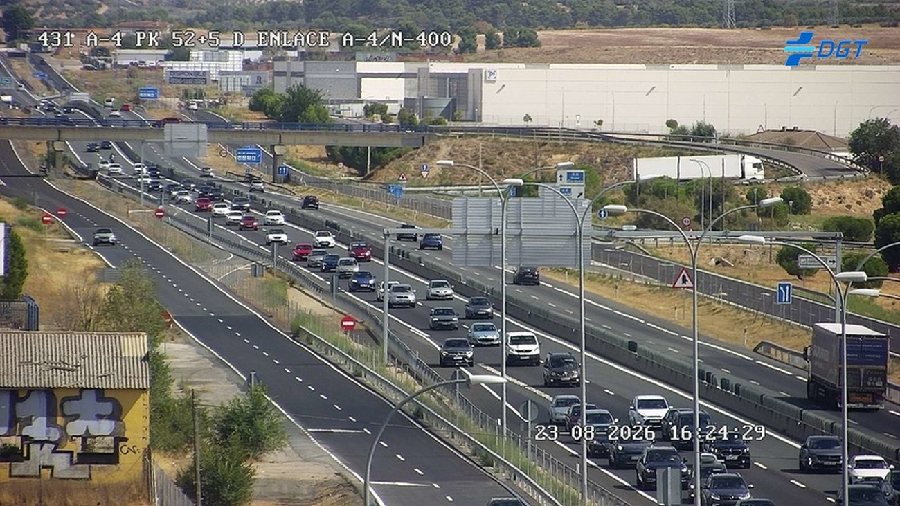 Accidente en la A-4 a la altura de Aranjuez