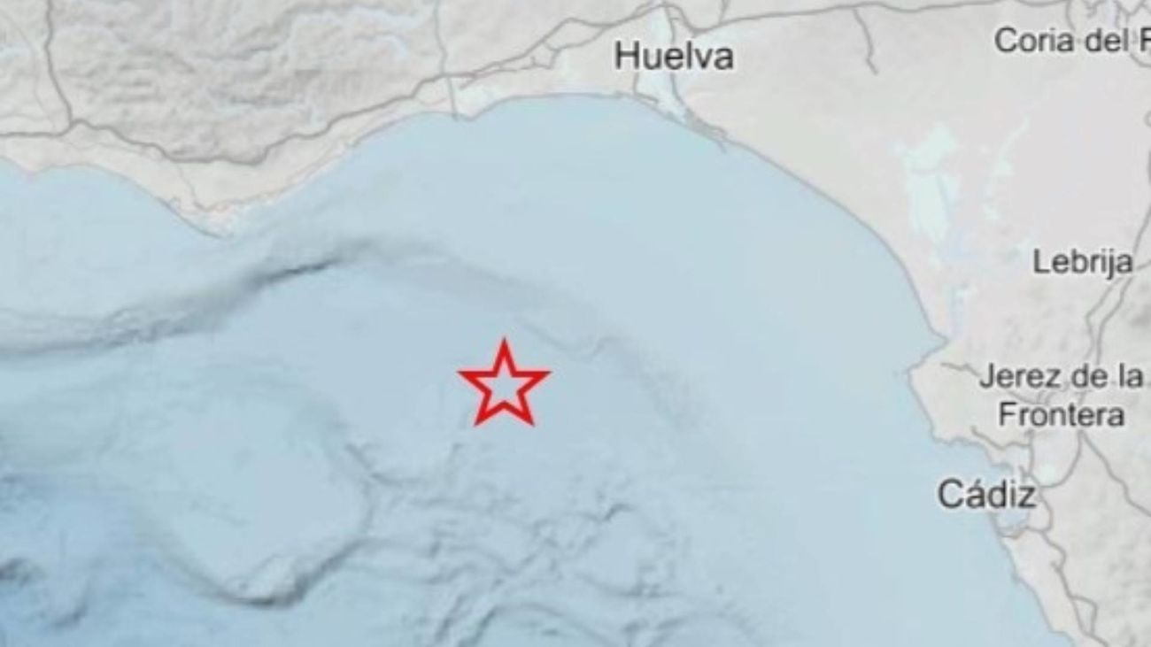 Un terremoto de magnitud 2,5 sacude el Golfo de Cádiz