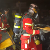 Incendio en el garaje de una vivienda en Pozuelo: los bomberos evitan que las llamas suban a las plantas superiores