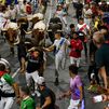 El encierro nocturno de Sanse deja 14 heridos en una carrera de menos de dos minutos