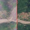 El antes y el después de la devastadora riada en Nepal