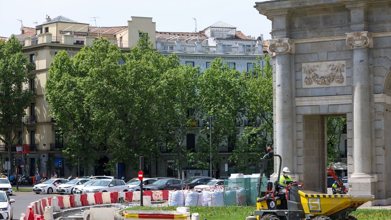 Obras en la Puerta de Alcalá