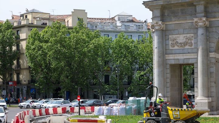 Obras en la Puerta de Alcalá