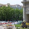 Obras en la Puerta de Alcalá