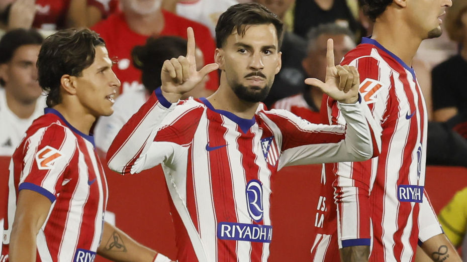 1-3. El Atlético aparca el enredo Julián Álvarez y se da una alegría ante el Sevilla
