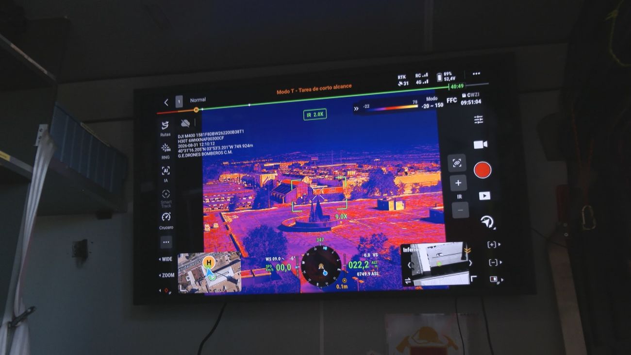 Drones contra incendios: la tecnología que ayuda a los bomberos a localizar focos y personas