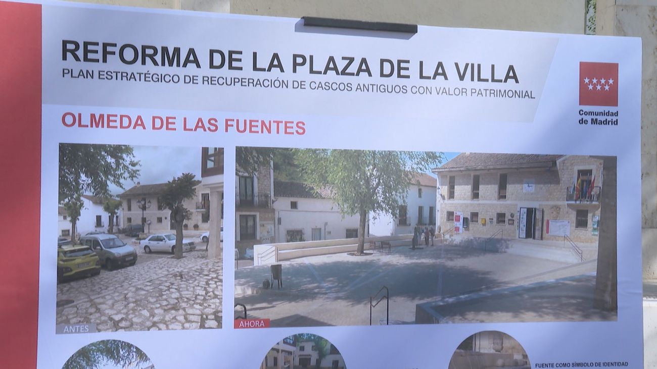 La Plaza de la Villa de Olmeda de las Fuentes es ya un espacio completamente peatonal