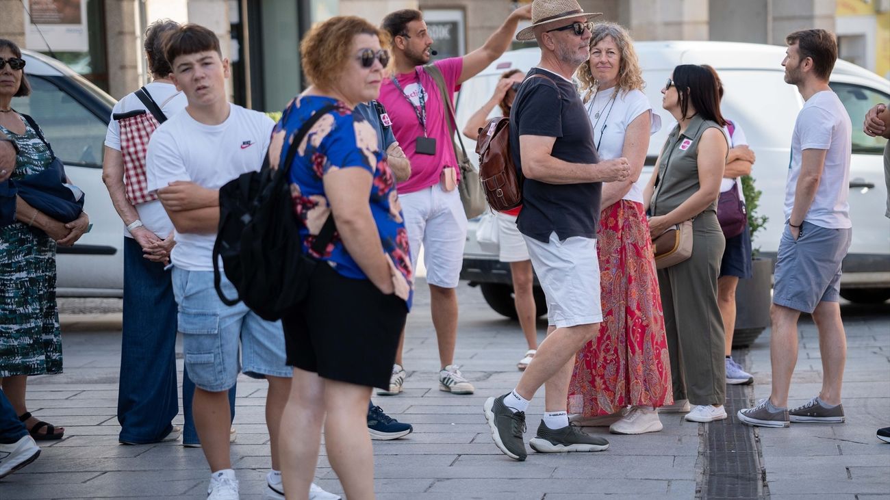 Un grupo de turistas