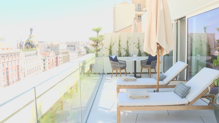 Terraza hotel Nobu / Telemadrid
