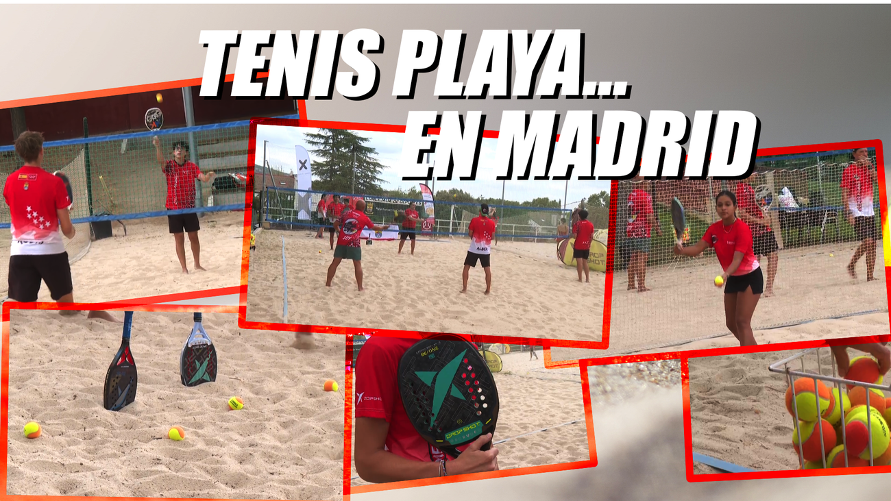 Tenis playa está cada vez más de moda en Madrid